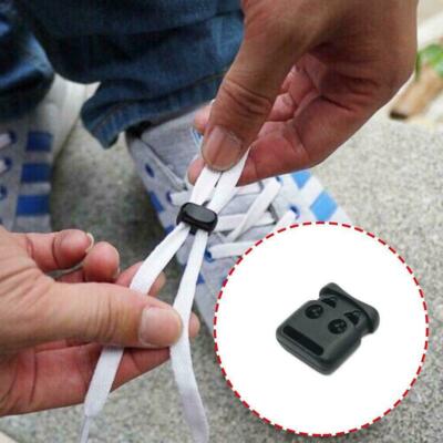 10x Shoe Lace Shoelace Buckle Rope Clamp Cord Lock Clips Run Sports  DE