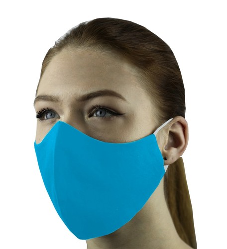 5 Face Masks Set in 3 sizes Triple Layers 100% Cotton Washable Reusable W/Pocket - Picture 12 of 101