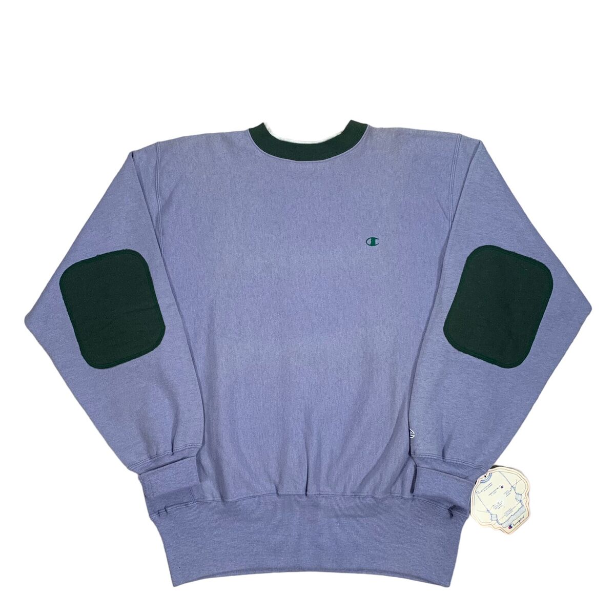 Vintage 90s Champion Reverse Blue & Green Weave Elbow Patch Vintage 90s Champion Reverse Blue & Green Weave Elbow Patch