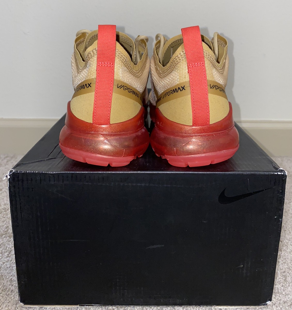 nike air vapormax 2019 club gold ember glow