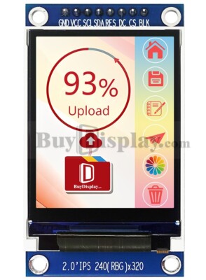 2 inch 240x320 IPS TFT LCD Display Module for Arduino and Raspberry Pi