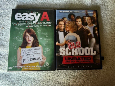 Easy A (Emma Stone) and Old School (unrated, Will Farrel