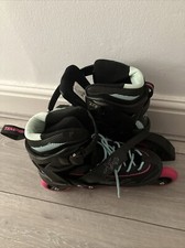 Tempish XT4 Size 6 Black & Pink Used Once Good Condition Inline Skates