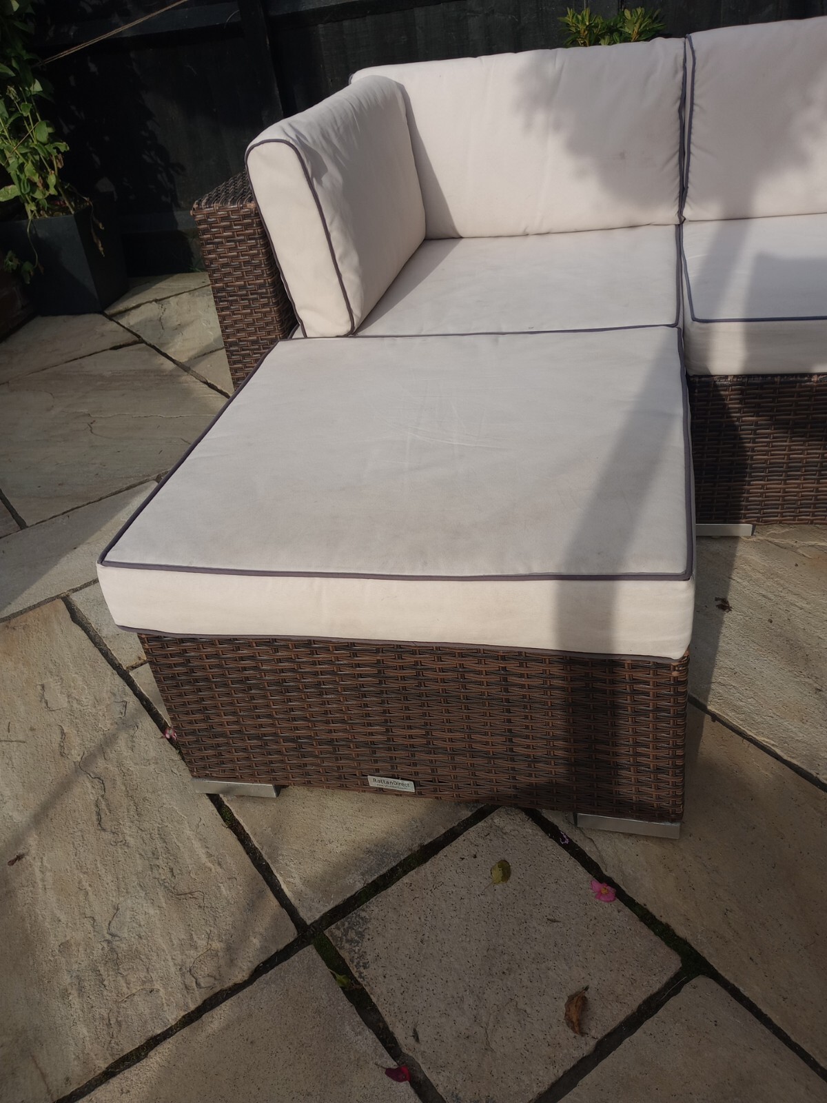 Ratan Direct 6 piece corner garden furniture set with cushions. eBay