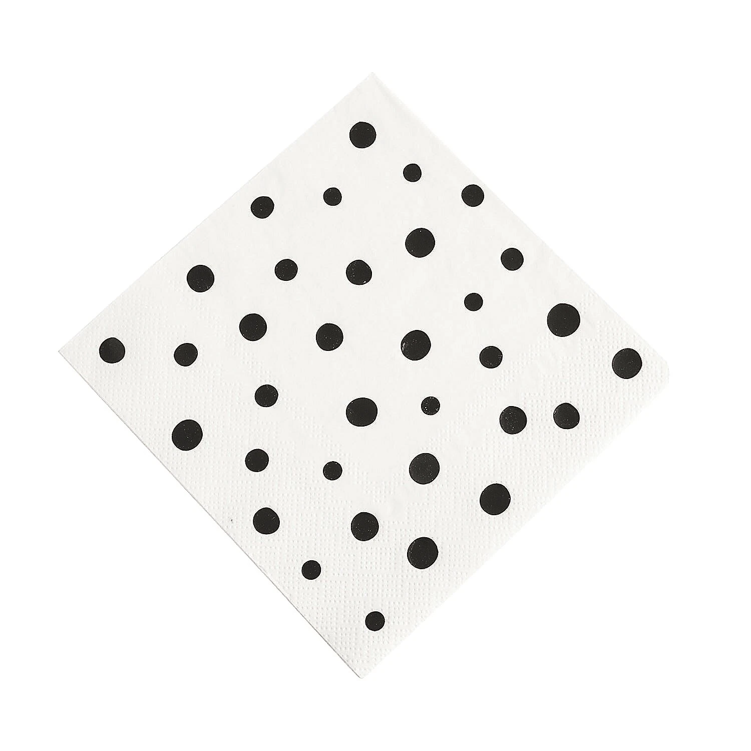 SERVILLETAS de Fiesta Negro Lunares