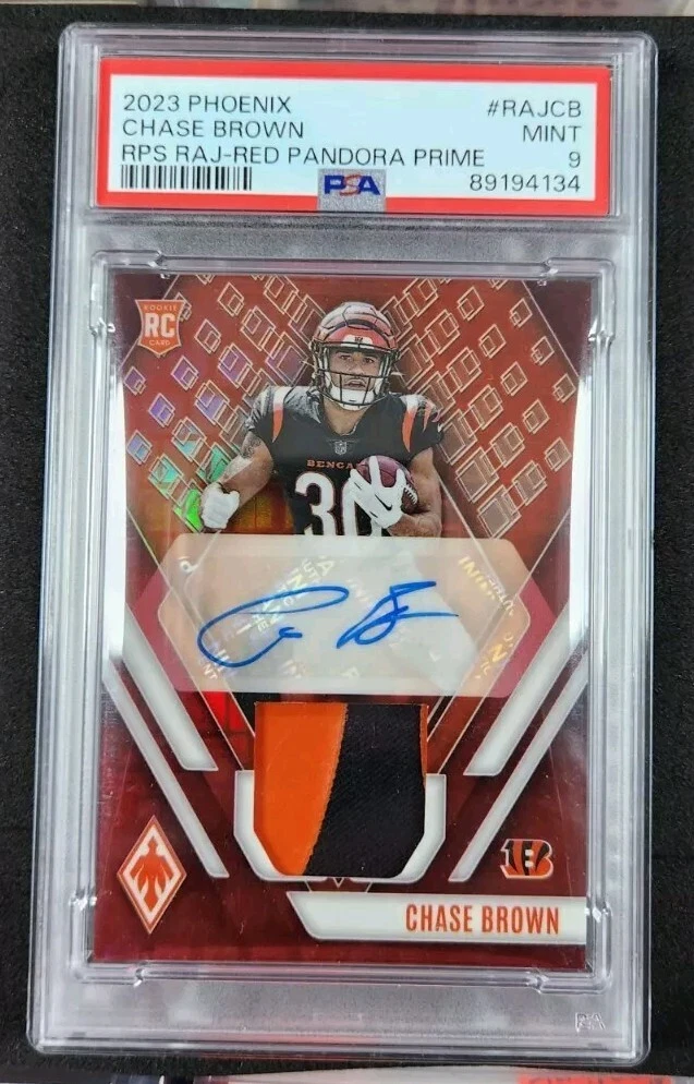 Chase Brown Panini Phoenix Rps Rookie Auto Jersey #RAJCB Red Pandora Prime
