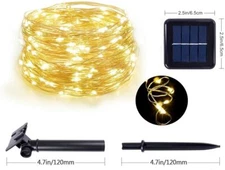 Solar Fairy Lights Outdoor Solar String Light Garden For Christmas Wedding Party