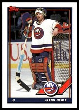 1991-92 Topps #368 Glenn Healy New York Islanders Hockey Card