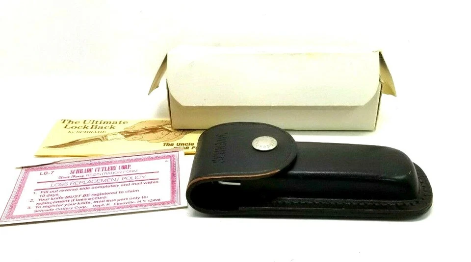 Cuchillo Tío Henry Schrade LB7 Nunca Llevado o Afilado Número de Serie Años 80 (D4 Foto 2 de 4