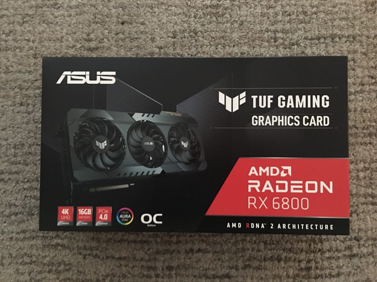 ASUS TUF Gaming Radeon RX 6800 OC 16GB GDDR6 Graphics Card ASUS TUF Gaming Radeon RX 6800 OC 16GB GDDR6 Graphics Card