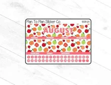 1008-6C~~August 8.5X11 Monthly View Planner Stickers.