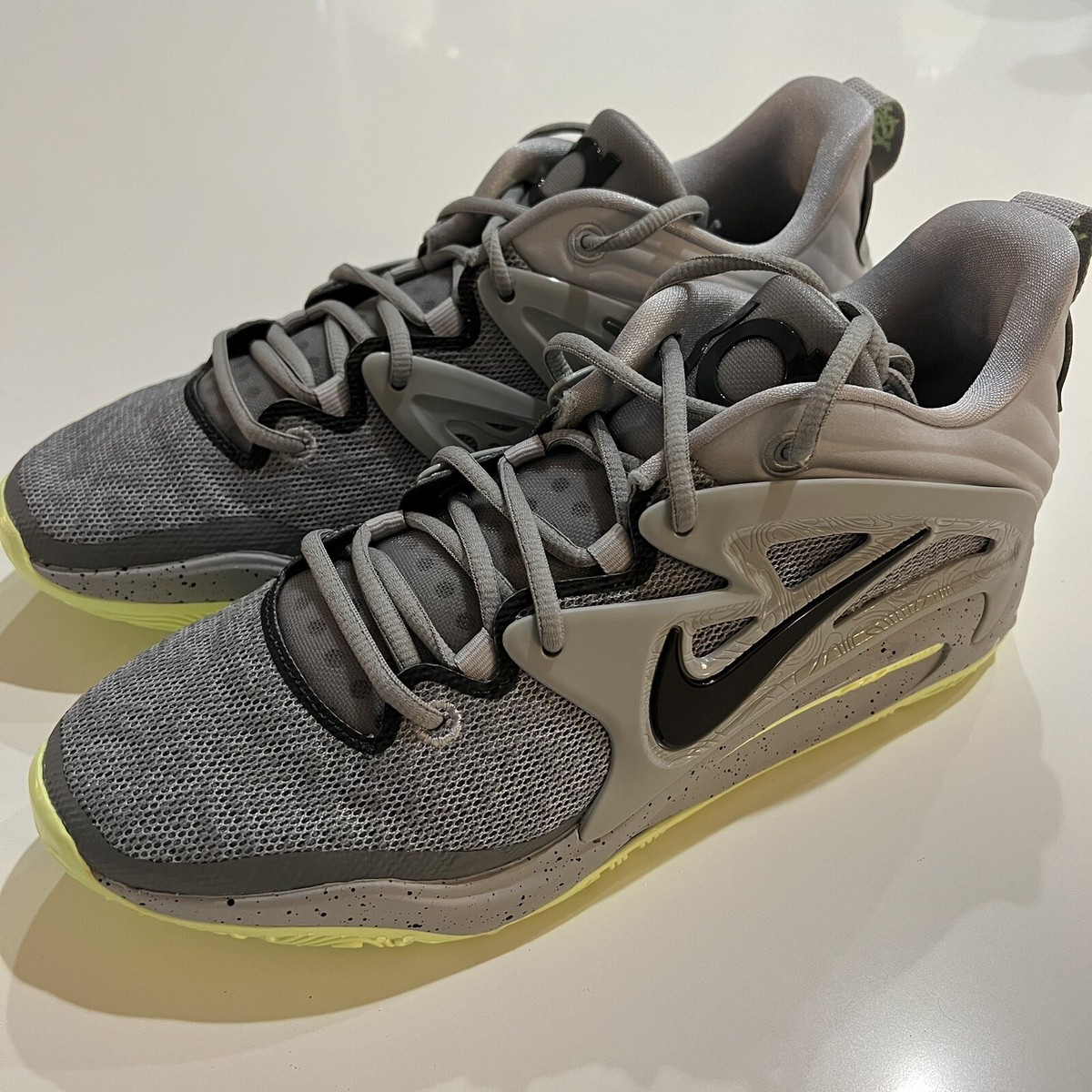 Nike KD15 TB Wolf Grey Speckled Basketball Shoes Mens Size 10 NEW DO9826-001 | eBay