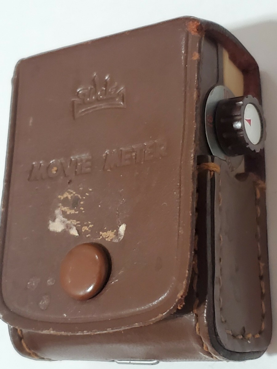 Walz Brown Leather EXC + 5 Movie Meter Vtg. Japan Walz Brown Leather EXC + 5 Movie Meter Vtg. Japan