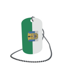 Dog Tag Flag Bunting Medellin Dog Tag Aluminium 30 x 50mm