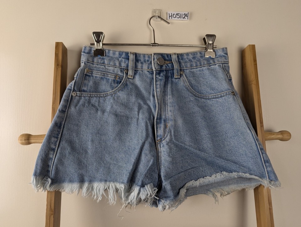 ABrand Cut Off High Waisted Relaxed Denim Shorts Size 6/24