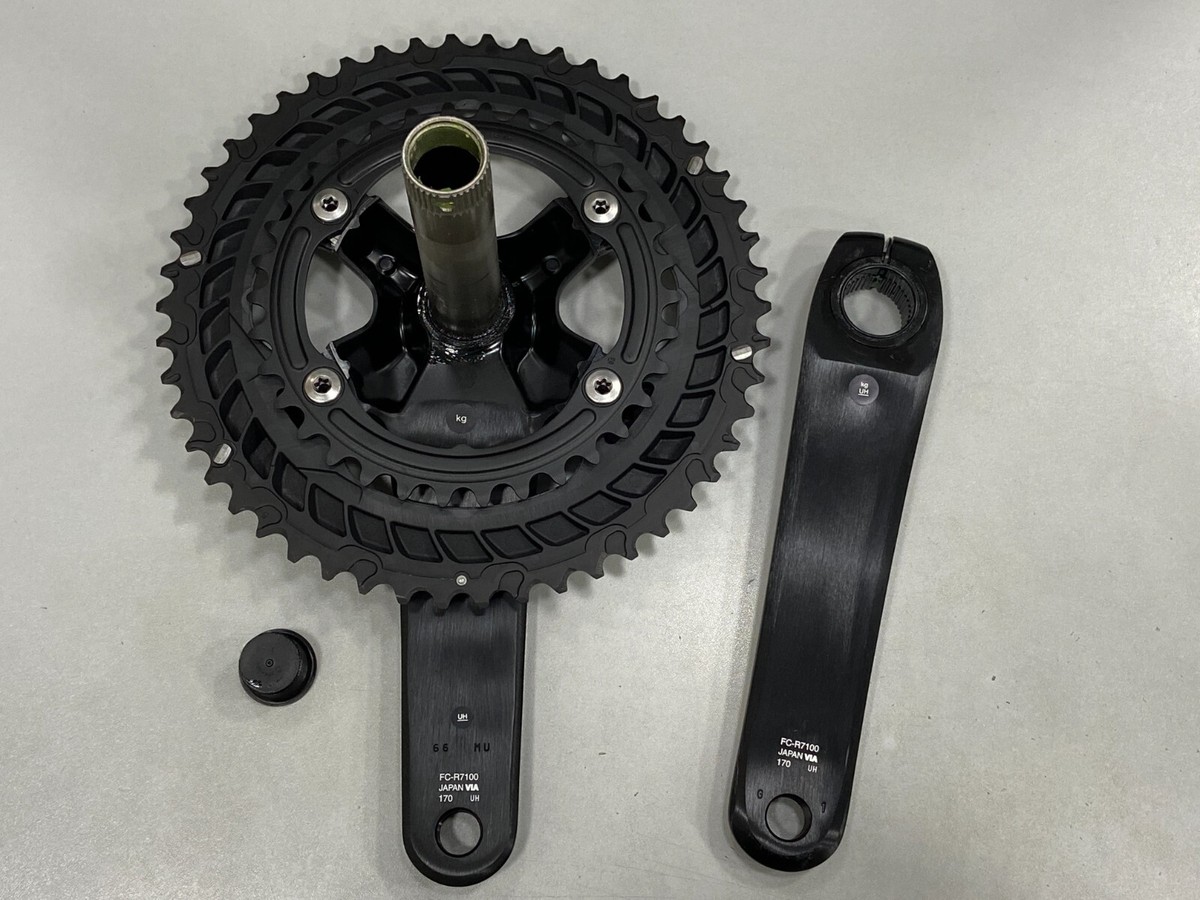 Shimano 105 Hollowtech II FC-R7100 2x12-Speed Crankset (Black) | eBay
