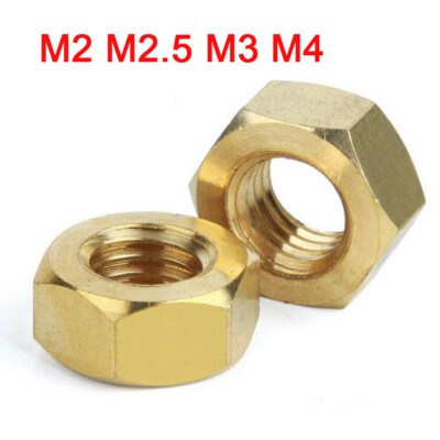 Feingewinde Hex Mutter Sechskantmutter Sechskantmuttern M2 M2.5 M3 M4 Verzinkt