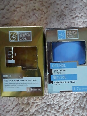 Anti-aging MASKS..by Global BEAUTY (Gold) Retinol and Charcoal (2)