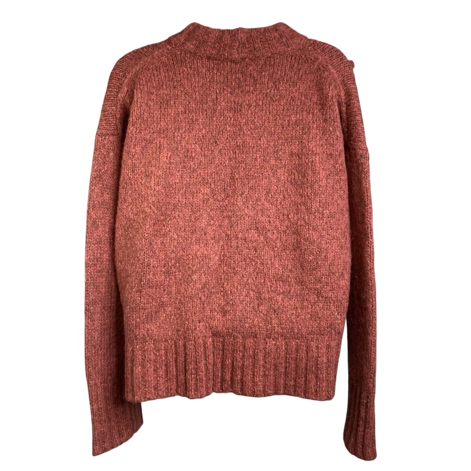 Suéter bobble brockton naranja quemado Madewell para mujer talla M pulóver boho acogedor Foto 2 de 4