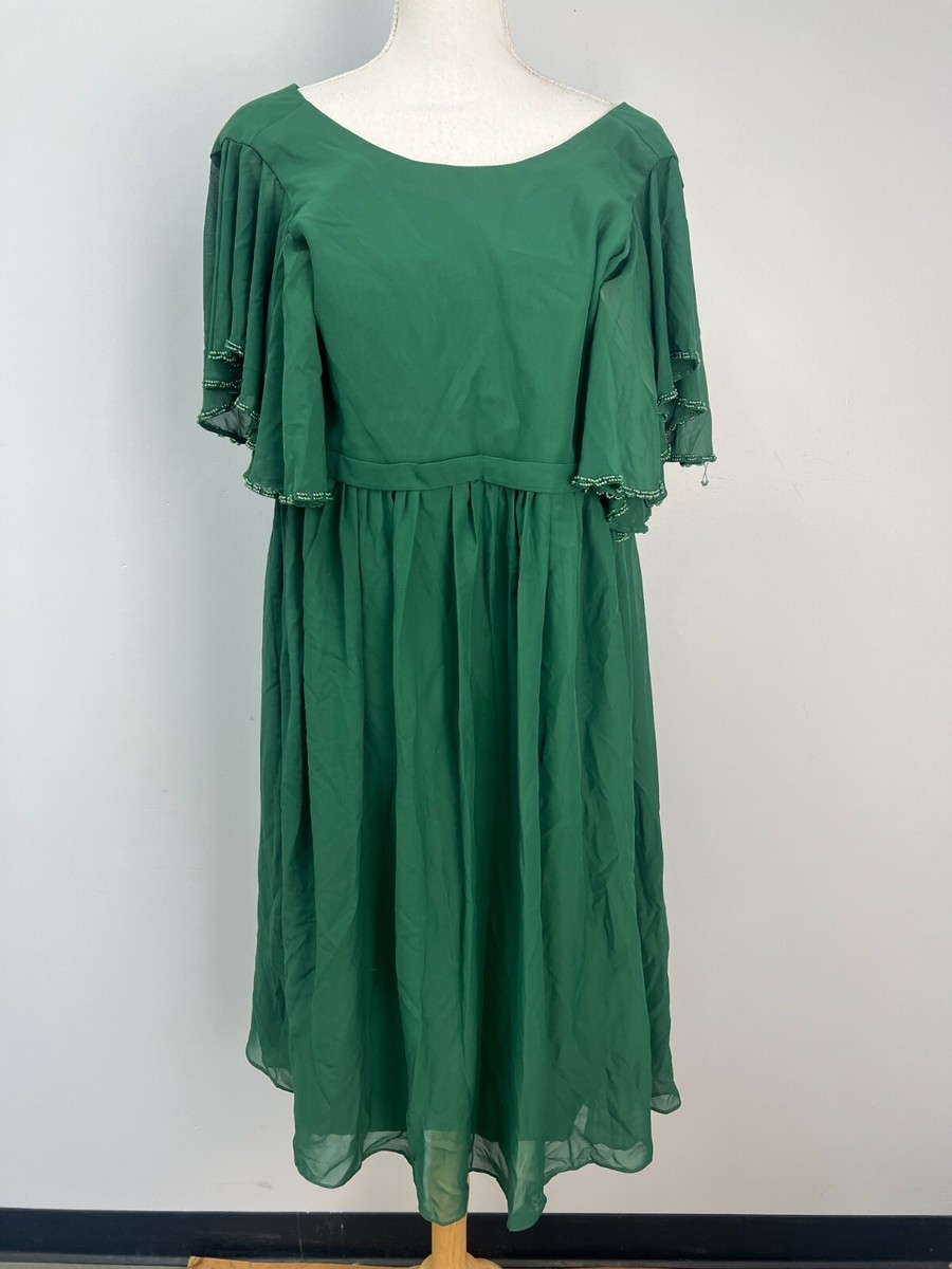 knee length dress with split Rouched Thigh Slit Knee Length Dress Large / Rose