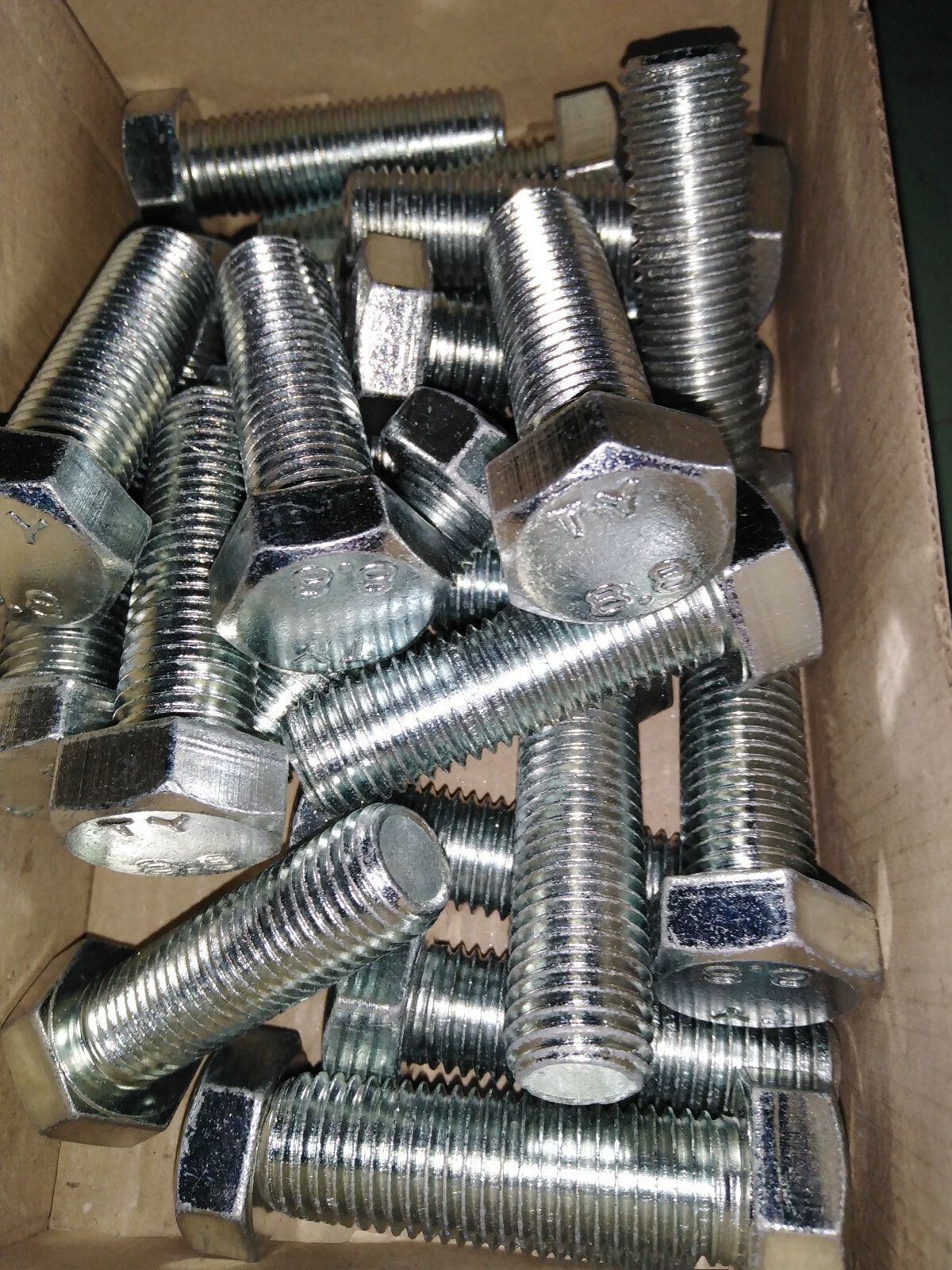 2 Stück Sechskantschraube DIN 933 M24x170 - 8.8 Verzinkt