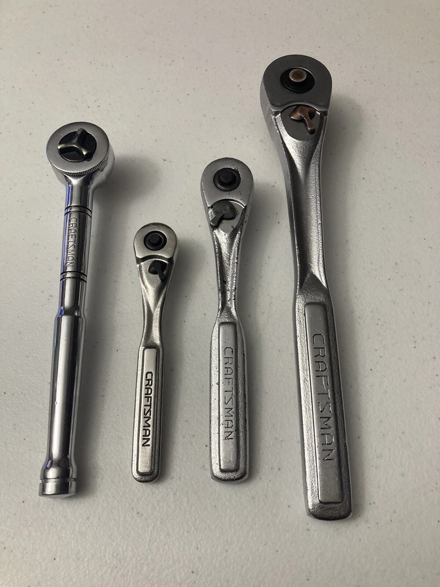 Vintage Craftsman Ratchets 1 4 3 8 1 2 3 8 eBay