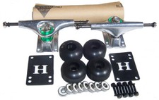 SILVER SKATEBOARD Trucks  Wheels PACKAGE ABEC 9  GRIPTAPE