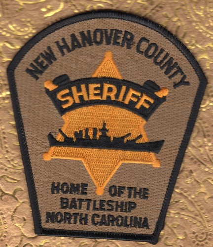 New Hanover County N.C. North Carolina Sheriff Patch