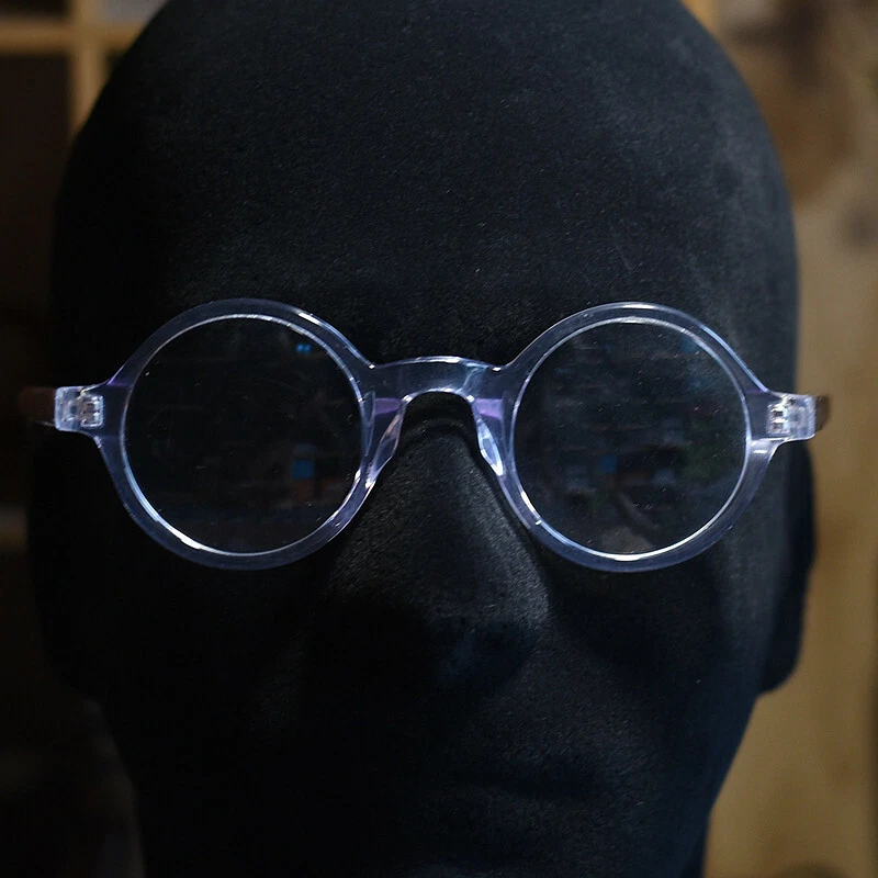 Johnny Depp Round glasses men's clear acetate eyeglasses round crystal eyewear - Image 2 of 4