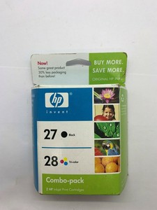 HP 27 Negro y 28 Tri Color de los cartuchos de impresión de tinta de  inyección de tinta Paquete Combinado nuevo viejo stock Jan 08 | eBay