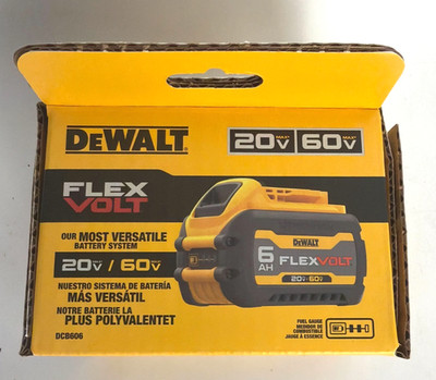 [NEW] (DCB606) DEWALT 20V MAX*/60V MAX* FLEXVOLT 6Ah Battery