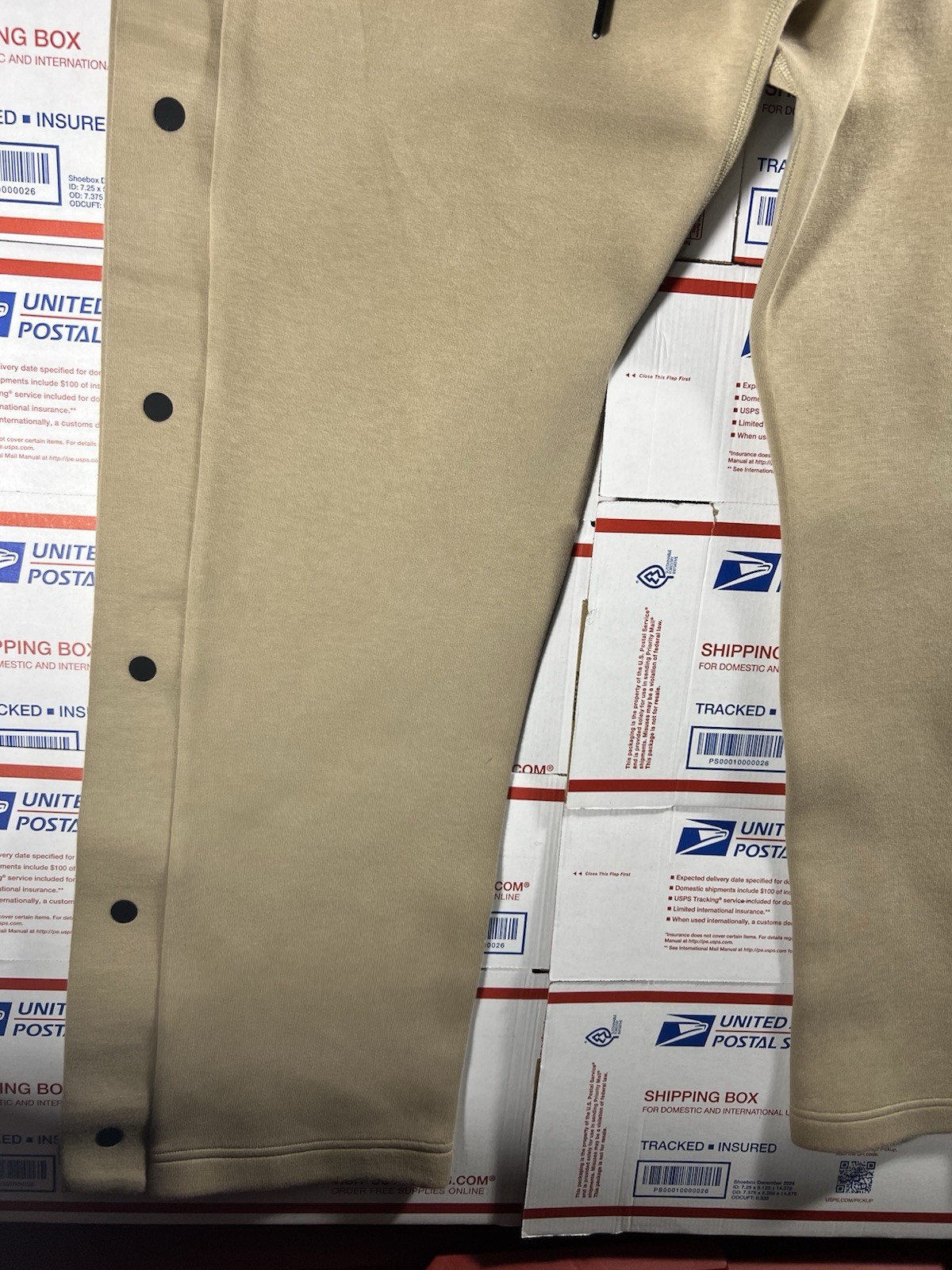 Nike Sportswear Tech Fleece Breakaway Tan Open Hem Sweatpants Men’s Sz XL BAGGY thumbnail 5