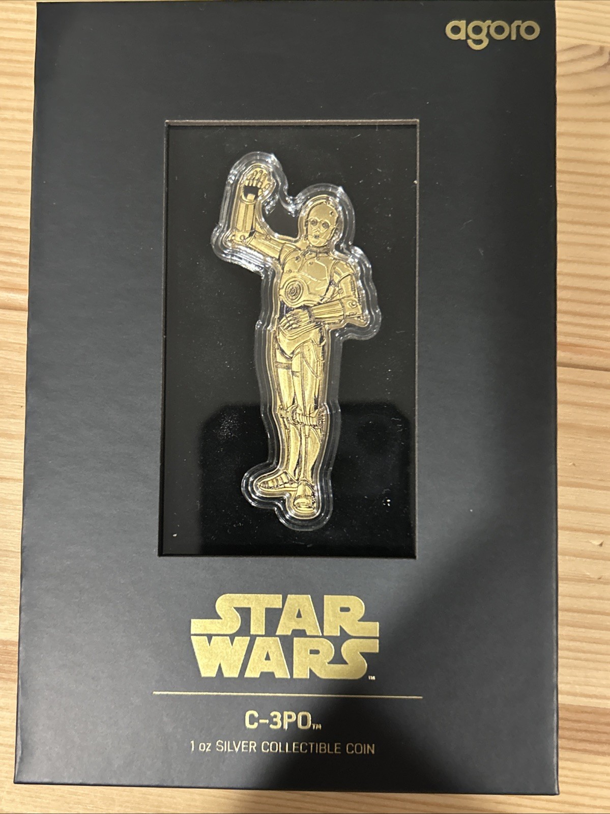 2025 Agoro Star Wars C-3PO 1 oz .999 Silver Coin Niue Mintage 2,000 Box ...