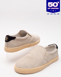 PVP €850 BRUNELLO CUCINELLI Zapatillas de Gamuza Cuero US10 UK9 EU43 Hechas en Italia