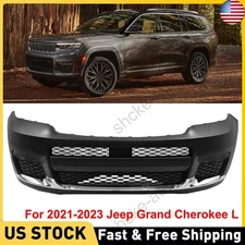 Front Bumper Cover Kit For 2021 2022 2023 Jeep Grand Cherokee L Replacement