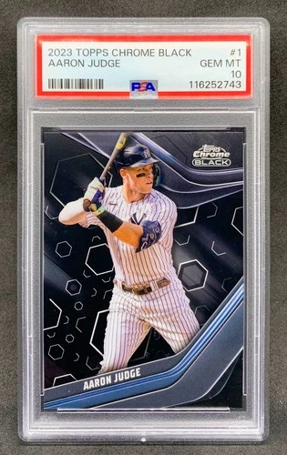 2023 Topps Chrome Black AARON JUDGE New York NY Yankees MVP #1 Gem Mint PSA 10