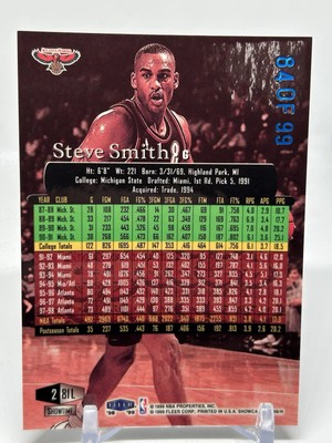 1998-99 Flair Showcase Legacy Collection Row 2 #81 Steve Smith /99 