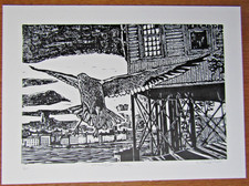 STOCKHOLM GULL - LIMITED EDITION LINOCUT ETCHING 1/20