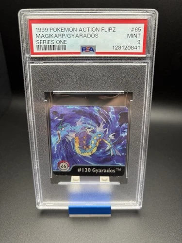 1999 Pokemon Action Flipz Series One - Magikarp/Gyarados #130 - PSA 9