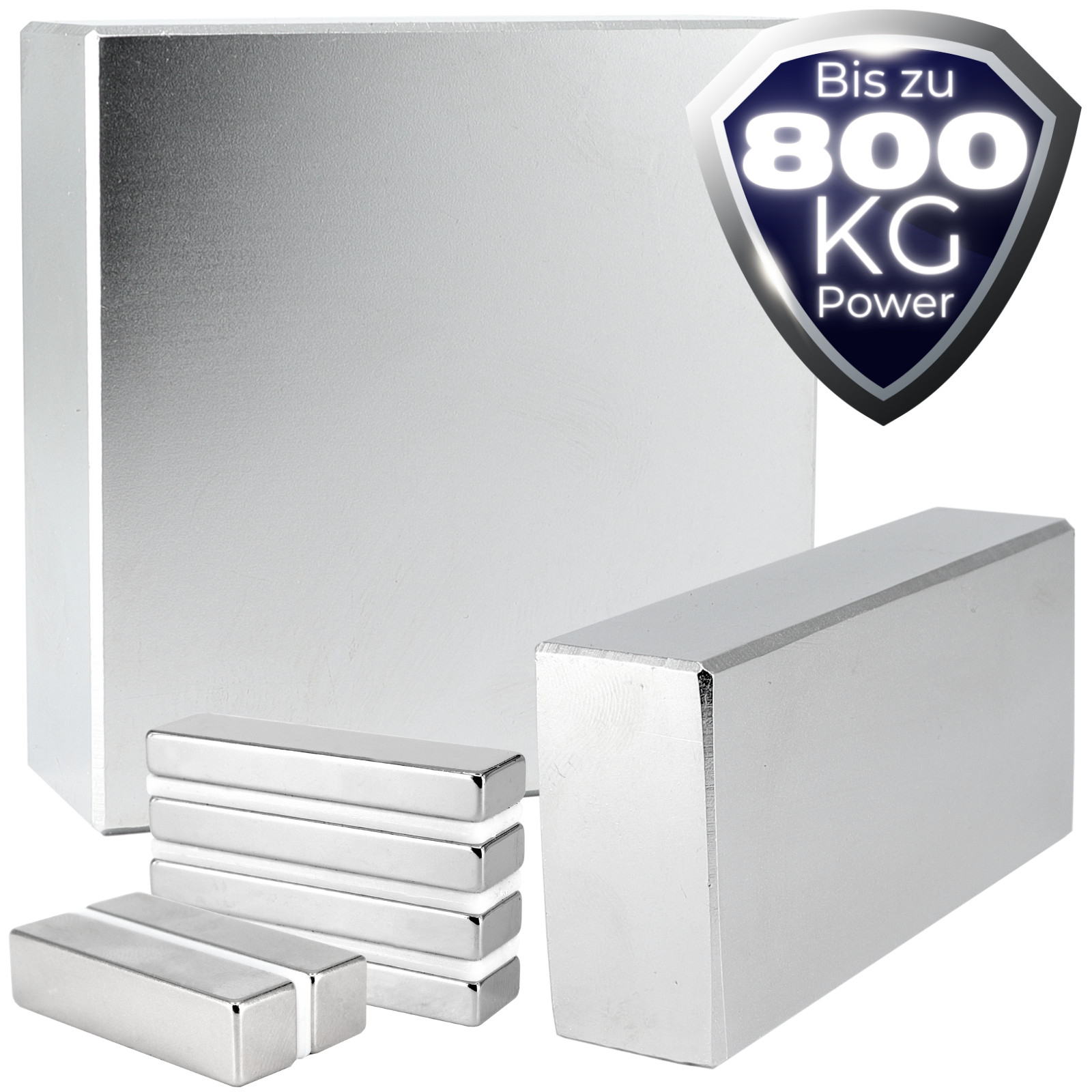 Imán de neodimio N52 disco cuadrado imán de neodimio extremadamente fuerte desde 100 kg hasta 800 kg