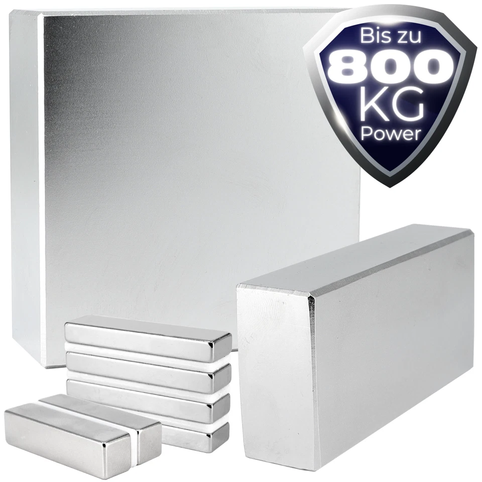 Neodym Magnet N52 Quader Scheibe Neodym-Magnet Extrem Stark ab 100Kg bis 800Kg