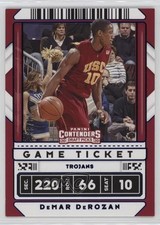 2020-21 Contenders Draft Picks Variation Game Ticket Blue 3/99 DeMar DeRozan 2r3