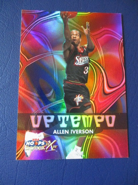 ALLEN IVERSON 1999-00 Skybox NBA Hoops Decade - Up Tempo HOLO RARE INSERT #1 UT