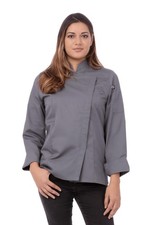 Chef Works Women's Lansing Chef Coat Medium Grey
