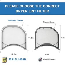 Dryer Lint Filter Compatible with Lg Dryer Vent Lint Screen Replace Lint Filter