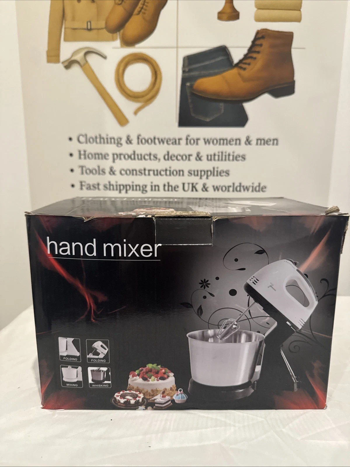 Hand Mixer with Stainless Steel Bowl & Stand
Opens in a new window or tab