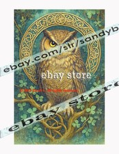 1000 piece jigsaw puzzle Owl Celtic Knot Woodland forest spirit