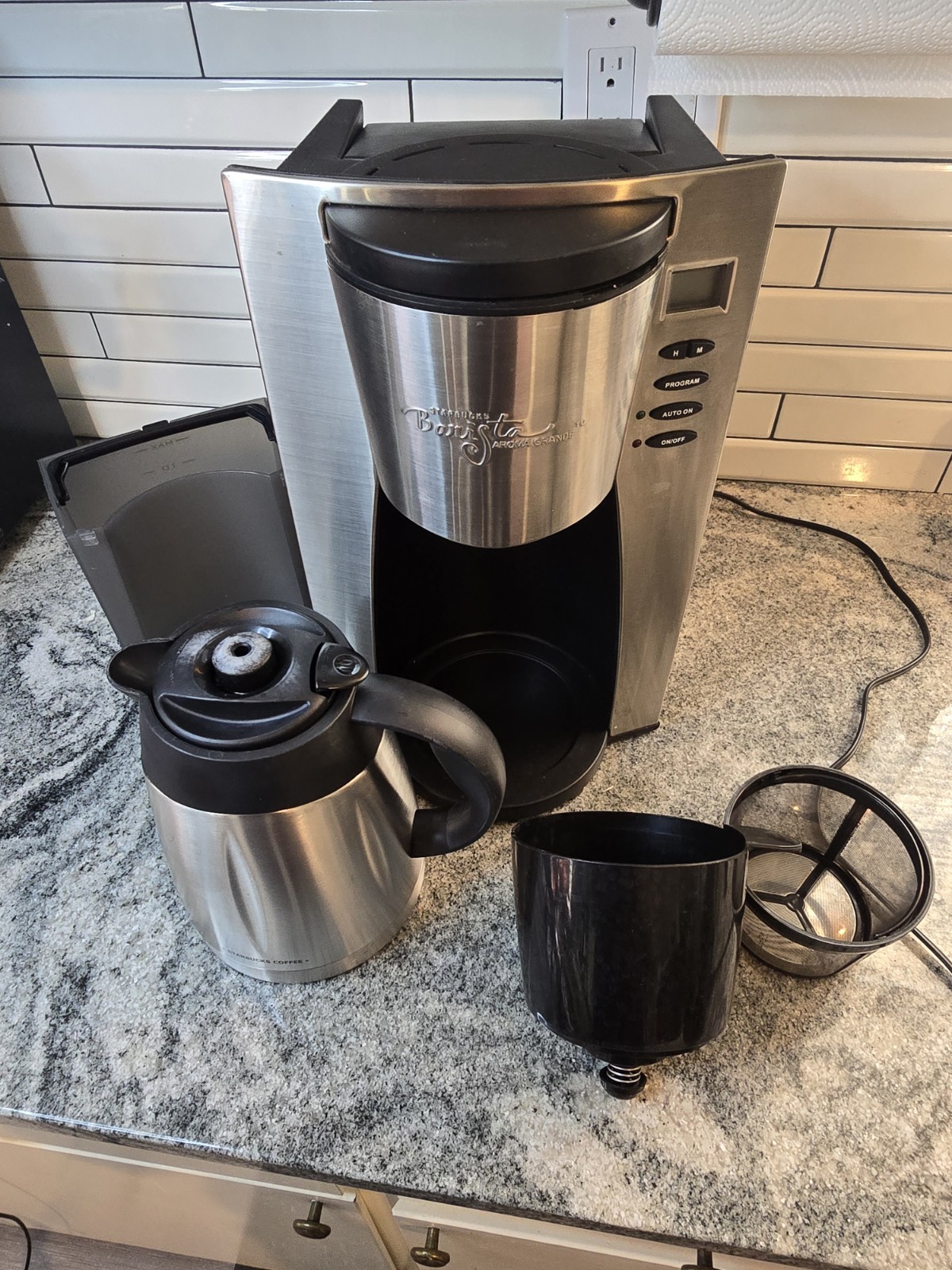 Starbucks Barista Aroma Grande 12-Cup Programmable Coffee Maker Thermal Carafe