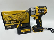 AutoJare Cordless Impact Wrench 1/2" 500Nm High Torque Brushless Drill w/Battery