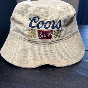 Coors Banquet Beer Reversible Bucket Hat – Multi-Color All-Over Logos